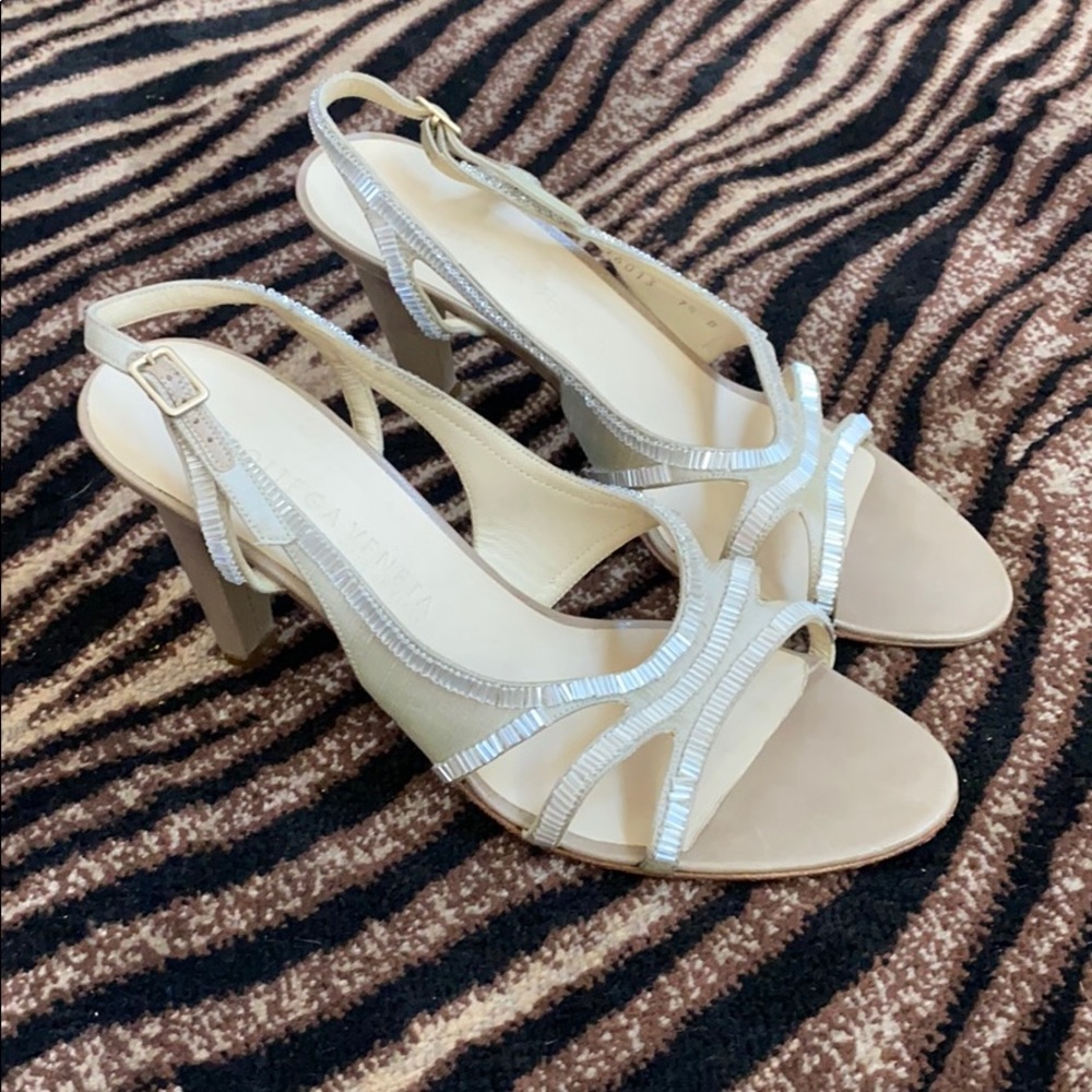 Bottega Veneta beaded heels 7.5